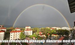Tatvan semalarında büyüleyici gökkuşağı