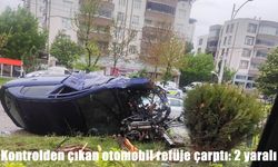 Malatya-Elazığ Karayolunda korkutan kaza: Refüje çarpan otomobilde 2 kişi yaralandı