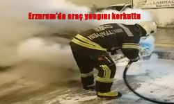 Palandöken’de araç yangını mahalleliyi sokağa döktü
