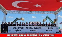 Muş’ta dev sulama projesinin temelini atan Bakan Yumaklı: Muş’un inanılmaz bir potansiyeli var