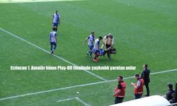 Erzincan 1. Amatör küme Play-Off finalinde şaşkınlık yaratan anlar