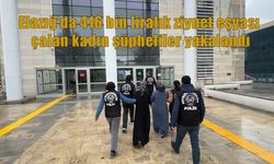 Elazığ’da 416 Bin liralık ziynet eşyası çalan kadın şüpheliler yakalandı