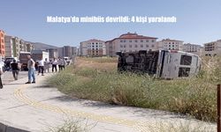 Malatya’da Minibüs Devrildi: 4 Kişi Yaralandı, O Anlar Panik Yarattı