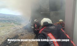 Malatya’da Şantiyede Yangın: 8 Konteyner Kullanılamaz Hale Geldi