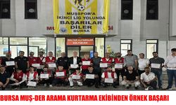 Bursa MUŞ-DER arama kurtarma ekibinden örnek başarı