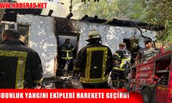 Muş’ta odunluk yangını paniğe neden oldu