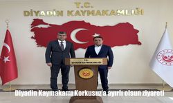 Diyadin Kaymakamı Korkusuz’a Nezaket Ziyareti: Meslektaş Dayanışması Örnek Oldu