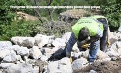Yeşilyurt’ta Taş Duvar Hamlesiyle Yol Güvenliği Artıyor: Şahnahan’da Altyapı Güçlendiriliyor