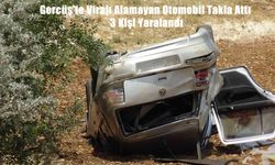 Gercüş’te Meydana Gelen Trafik Kazasında Otomobil Takla Attı