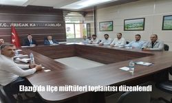 Elazığ’da Haziran Ayı İlçe Müftüleri Toplantısı Arıcak’ta Yapıldı