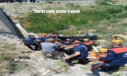 Van'da Feci Kaza: İki Otomobil Çarpıştı, 5 Kişi Yaralandı