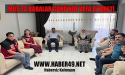 Muş’ta şehit yakınları ve gazilere Babalar Günü ziyareti