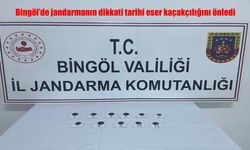 Bingöl’de jandarmadan tarihi eser kaçakçılarına geçit yok!