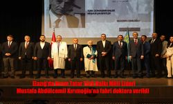 Elazığ'da Kırım Tatar Türk Halkı Milli Lideri Mustafa Abdülcemil Kırımoğlu'na fahri doktora verildi