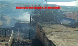 Malatya örtü yangını: İki ev kül oldu, doğa tahrip edildi