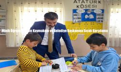 Minik Öğrencilerden Kaymakam ve Belediye Başkanına Sıcak Karşılama