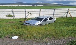 Kars Sarıkamış’ta Şarampole Devrilen Otomobilde 5 Kişi Yaralandı