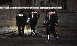 Erzincan’da Aranan 17 Şüpheli Polis Ekiplerinin Operasyonuyla Yakalandı