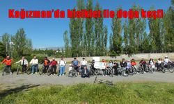 Kağızman’da doğanın kalbinde pedal çevirdiler!