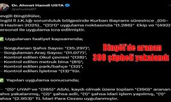 Bingöl’de Kurban Bayramı denetimlerinde 390 aranan şüpheli yakalandı!