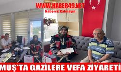 Muş’ta Kıbrıs gazilerine anlamlı ziyaret