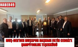 MUŞ-DER’den Muşspor Başkanı Cengiz’e şampiyonluk ziyareti