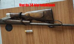 Van’da değişik suçlardan 58 kişi tutuklandı
