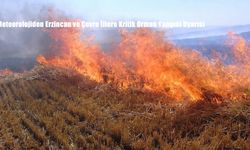 Meteorolojiden Erzincan ve Çevre İllere Kritik Orman Yangını Uyarısı