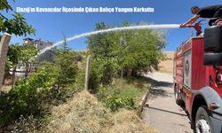Elazığ’ın Kovancılar İlçesinde Çıkan Bahçe Yangını Korkuttu