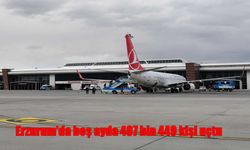 Erzurum Havalimanı’ndan beş ayda 497 bin 449 kişi uçtu