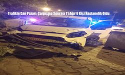 Trafikte Can Pazarı: Çarpışma Sonrası 1’i Ağır 6 Kişi Hastanelik Oldu