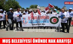 İşçilerin Muş Belediyesi önünde hak arayışı sürüyor: “Emeğimizin karşılığını istiyoruz”
