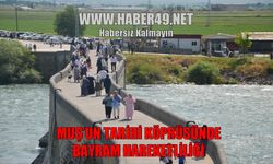 Selçuklu mirası Murat Köprüsü'nde tatil hareketliliği