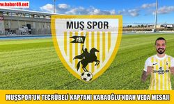 Muşspor’un tecrübeli kaptanı Karaoğlu’ndan veda mesajı: Kimi zaman bir formadan fazlasıdır giydiğin renkler
