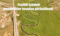 Havadan Görüntülenen Güzeldere Menderesleri Doğaseverleri Büyülüyor!