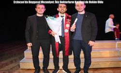 Erzincan’da Duygusal Mezuniyet: İkiz Doktorların Kardeşi de Hekim Oldu