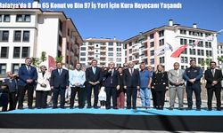 Malatya’da 8 Bin 65 Konut ve Bin 97 İş Yeri İçin Kura Heyecanı Yaşandı