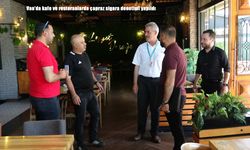 Van’da kafe ve restoranlarda çapraz sigara denetimi yapıldı