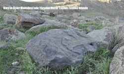 Kars’ın Üçler Mahallesi’nde Yüzyıllık Mezar Taşları Tehlike Altında