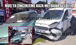Muş’ta hastane önünde zincirleme kaza