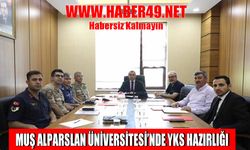 Muş Alparslan Üniversitesi’nde YKS öncesi güvenlik ve organizasyon toplantısı yapıldı