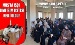 Muş İl Müftülüğü’ne alınacak 93 personel için kura çekildi: İşte kurada çıkan isimler