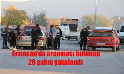 Erzincan Polisi suçlulara göz açtırmıyor