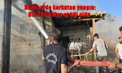 Hakkari’de Korkutan Yangın: 1100 Balya Ot ve 150 Torba Saman Kül Oldu!