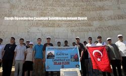Elazığlı Öğrencilerden Çanakkale Şehitliklerine Anlamlı Ziyaret