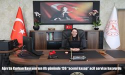 Ağrı’da Kurban Bayramı’nın ilk gününde 136 acemi kasap acil servise başvurdu