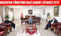 Muşspor başkanlarından Vali Çakır’a teşekkür ziyareti
