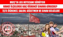 Muş’ta LGS maratonu başlıyor: 5 binden fazla öğrenci sınava girecek