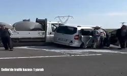 Selim’de trafik kazası: 1 yaralı