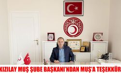 Kızılay’dan Muş halkına teşekkür